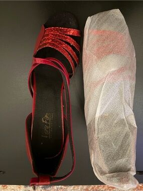 Very FIne red ballroom shoes